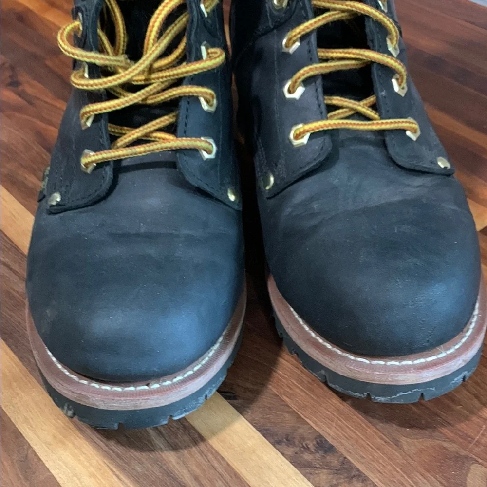 Ad Tec Black Leather Ankle-High Boots with Durable Sole - Picture 15 of 15